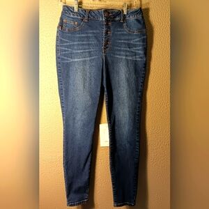 Maurices High Rise Straight Leg Blue Jeans